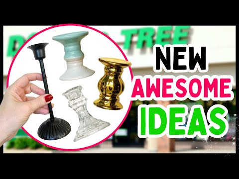 😍DOLLAR TREE DIY CANDLESTICK IDEAS | Dollar Tree DIY CRAFTS