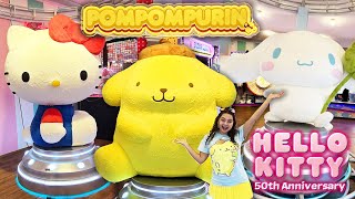 Hello Kitty, Pompompurin, & Cinnamoroll at Sanrio Carnival - Hello Kitty 50th Anniversary! Part 1/3