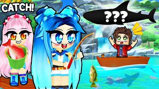 WE WENT FISHING IN ROBLOX...