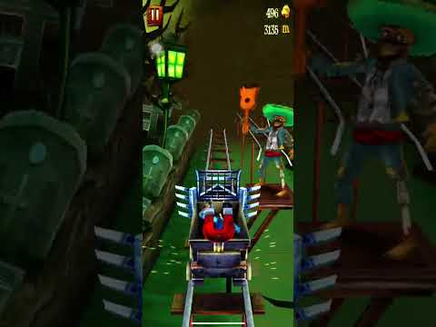 Rail Rush - Zombie Caves High Score 6,664m NO SAVE ME (FULL VIDEO)