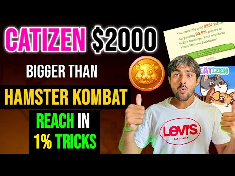 Catizen Mining Bigger than Hamster Kombat 2000$ || Catizen Mining New Upadte || Catizen Airdrop List