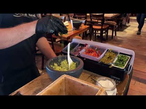 Fresh Guacamole Made at the Table at Rocco's Tacos in Dr. Phillips (Orlando) Florida!