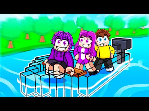 Driving an INVISIBLE Boat in Roblox Build a Boat!