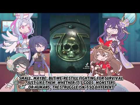 Genshin impact react to aether as Warhammer 40k | Gacha life 2 | Titanicus | Space marines