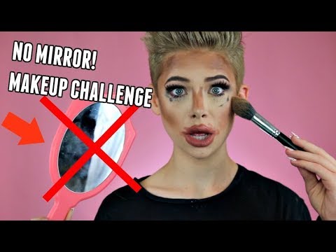 NO MIRROR MAKEUP CHALLENGE | Jake Warden