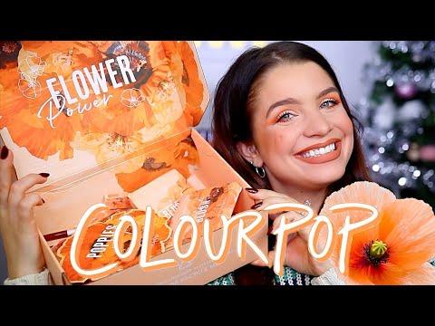 COLOURPOP BIG POPPY COLLECTION REVIEW SWATCHES + TUTORIAL