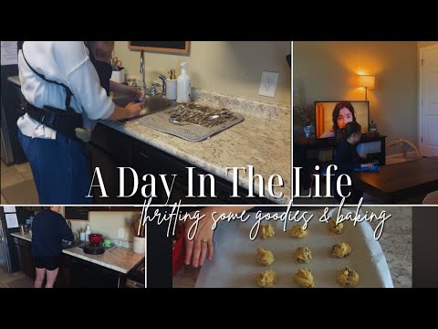 Day In The Life | Thrifting goodies, baking, cleaning