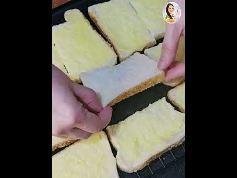 Biscocho with butter And condensed milk