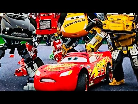 Lightning McQueen in Real Life on Road Disney Cars STORM PIXAR ALL