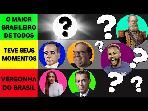 Quem é o MAIOR BRASILEIRO de TODOS OS TEMPOS? - TIERLIST