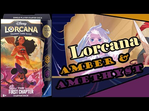 Lorcana: Amber and Amethyst Starter Deck Reveal and Contents