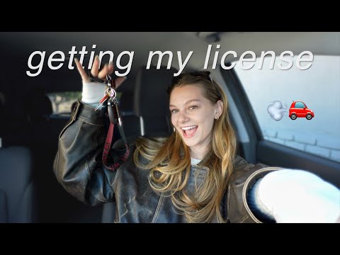 getting over my fear of driving and FINALLY getting my license at 22 years old