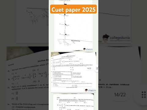 cuet paper 2025 Maths #paper #exam #cuetpaper#cute