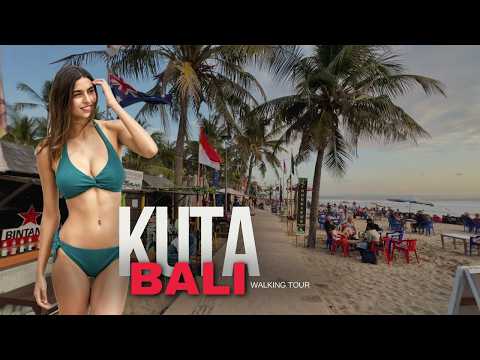 Travel KUTA BALI Today 🇮🇩 Beach WALKING Tour 2024