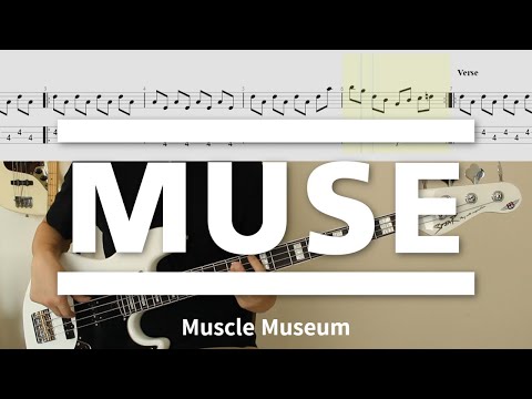 The Bassline of a MUSE song is the best practice│MUSE - Muscle Museum│BASS TAB│