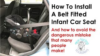 Is your baby's infant car seat fitted correctly?? Please watch this video to make sure!