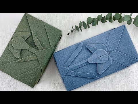 Gift Wrapping Ideas｜How to Wrap a Gift + Origami Paper Flower Iris（2024）