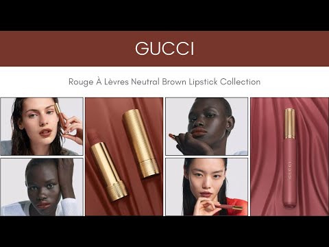 Gucci Rouge À Lèvres Neutral Brown Lipstick Collection