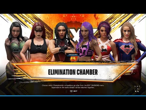 AWA wrestling: 6 women Elimination chamber match