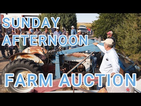 Sunday Afternoon Farm Auction Fishing,Boat,Tools,Tractors Lake McConaughy Nebraska