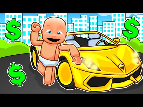 Baby Becomes a MILLIONAIRE In Roblox Driving Empire!