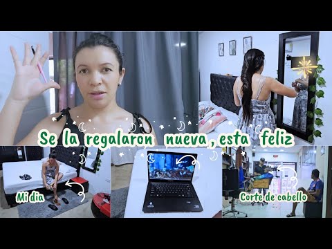 😍 LE DIERON UNA COMPUTADORA  PARA ESTUDIAR || CORTE DE CABELLO || ACOMPÁÑAME EN MI DIA