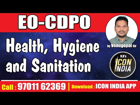 "Health and Hygiene for EO CDPO Exam Preparation | ICON INDIA