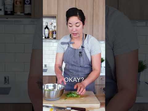 How To Make Your Scallions Crispy... #cooking #tutorial #shorts