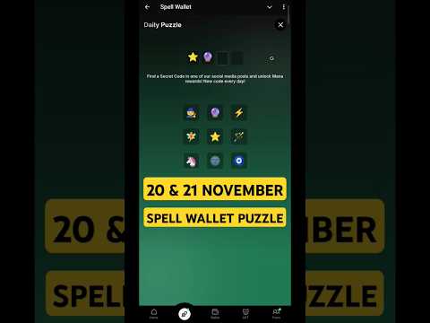 Spell Wallet Daily Puzzle Today 20 November #spellwalllet #dailypuzzle #20november