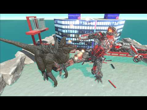 Angry Zilla save Godzilla 2014 from MechaGodzilla in ARBS