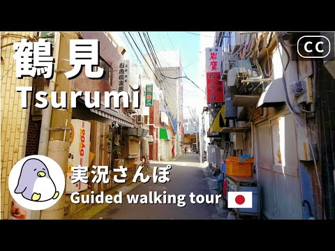 【CC】Tsurumi Yokohama Live Walk  -  Japan Walking Guided Tour