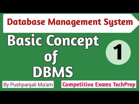 Lec - 1.1 Databae Management System Basic Concepts in Hindi