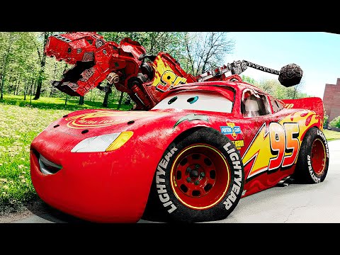 Lightning McQueen Escape the Dinosaurs | Cars of the Wild | Pixar Cars