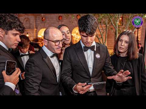 "I had to watch the football on my phone" 😂 | Carlos Alcaraz | Wimbledon Champions' Dinner Interview