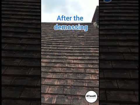 Anti moss treatment #atandc #roofcleaning #roofrepairs