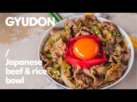 Yoshinoya beef bowl but better! Gyudon Japanese Beef Rice Bowl | How to Make Gyudon