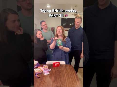 Trying British sweets, PART 3!! 🇬🇧 #ukvsusa #british #sweets #tryingfood #foodtasting #funny