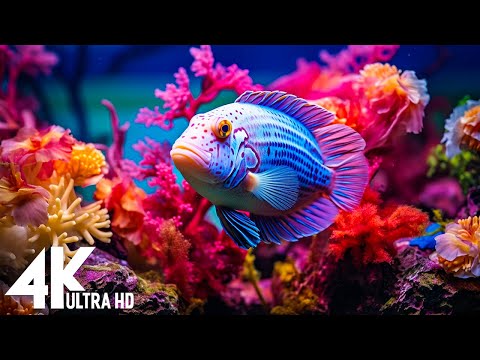 The Best 4K Aquarium - Dive Into The Mesmerizing Underwater Realm, Sea Jellyfish, Coral Reefs