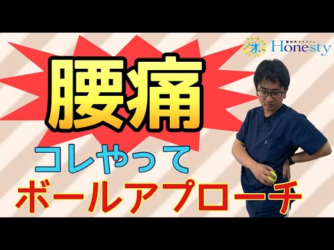 辛い腰痛【コレやって】ボールアプローチ〜本気だから個別対応【整体院オネスティ】神奈川県大和市