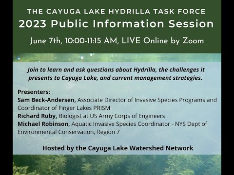 Hydrilla Task Force Public Information Session 6/7/2023