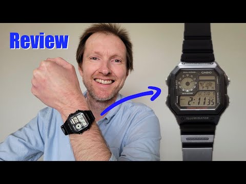 Casio Watch With World Map (Model: AE-1200WH-1AVCF) Review