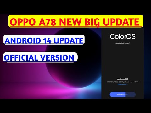 OPPO A78 colorOS 14 UPDATE AVAILABLE #oppoa78 #android14 #coloros14