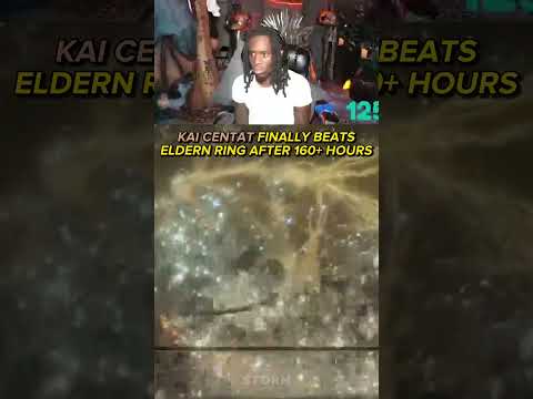 Kai Cenat's REACTION to beating Eldern Ring after 160+ hours!