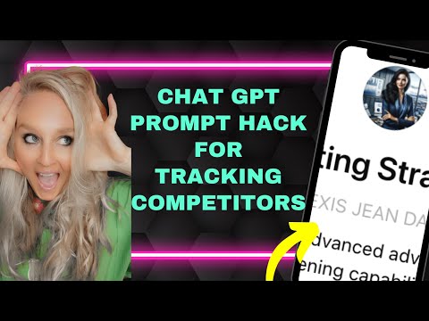 USE THIS CHAT GPT PROMPT TO TRACK YOUR SOCIAL MEDIA CHANNELS AND YOUR COMPETITORS EASY CHAT GPT HACK