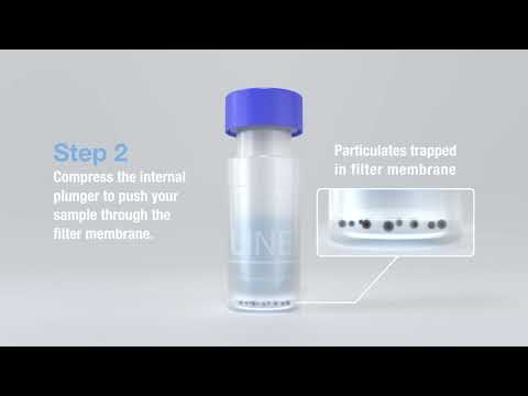 Verex Filter Vials: An Easy Two-Step Sample Preparation Device