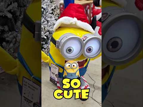 NEW HOME DEPOT CHRISTMAS DECOR #childcare #minions #santa #christmas #despicableme #funforkids #oh