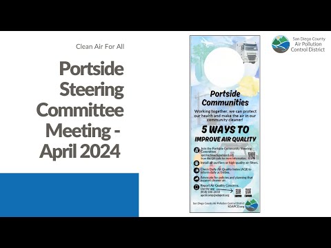 Portside CSC Meeting 4/23/24 Comité Directivo de la Comunidad Portside Reunión 23/4/2024