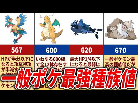 全一般ポケモン種族値ランキングTOP10【歴代ポケモン】