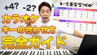 【カラオケ】歌いやすくなる！キーの合わせ方完全ガイド。【音域別キー変換表付き】