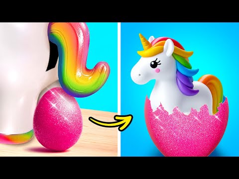 UNICORN DIY School Supplies 🦄 Clay Craft & Cardboard Hacks by Imagine Playworld